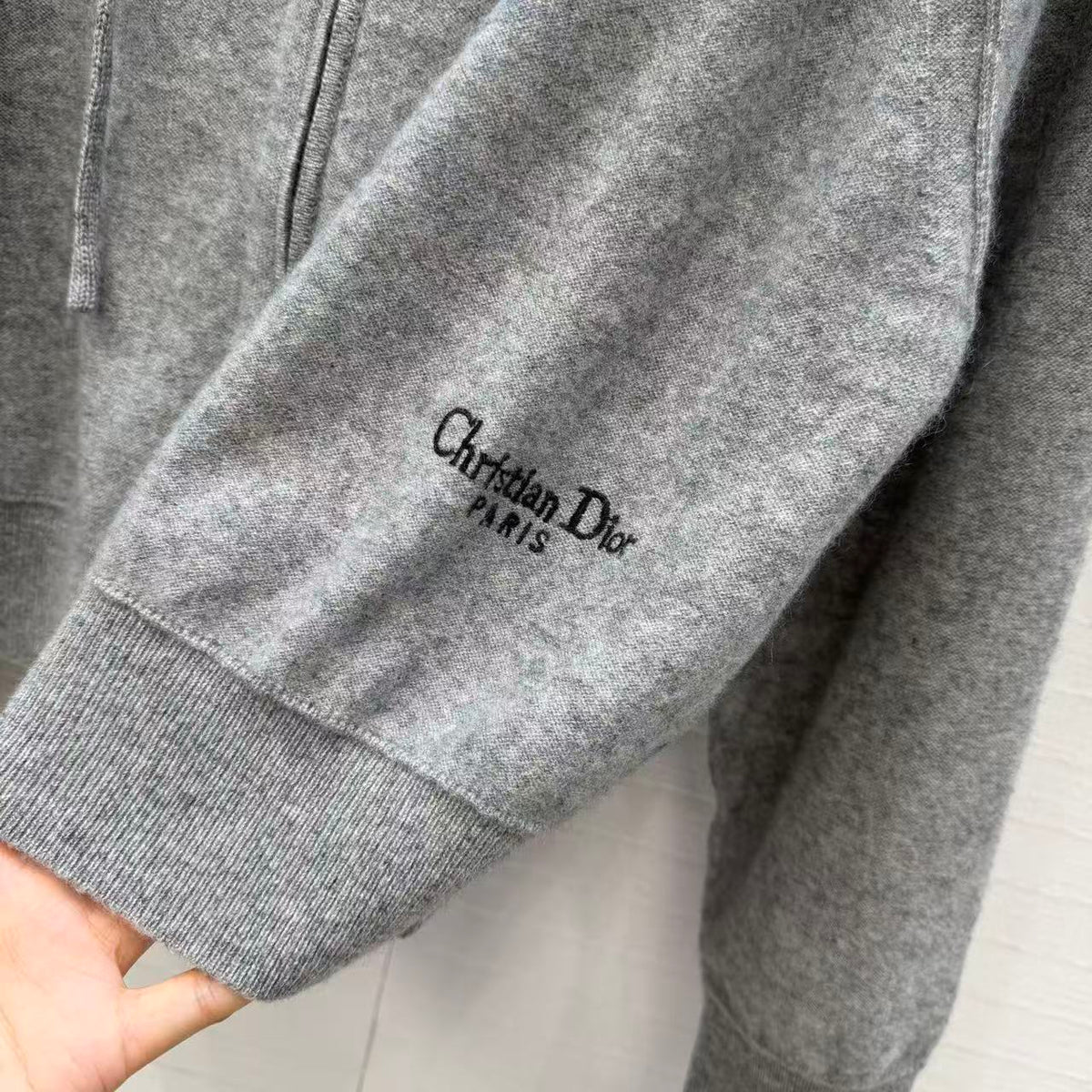 Cashmere Embroidered Hooded Jacket