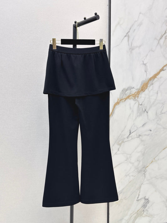 Fake Two-Piece Flare Pants