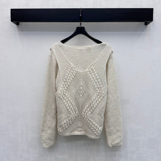 Openwork Knit Sweater