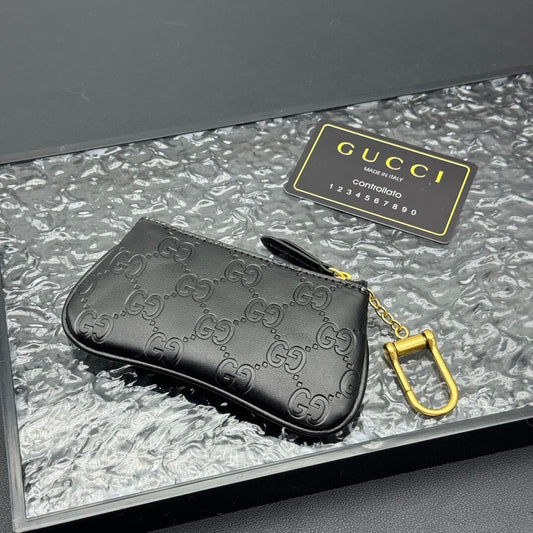 Black-Weave Subtle Pattern Wallet