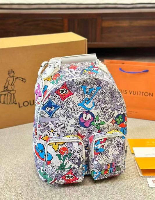 Graffiti Print Backpack