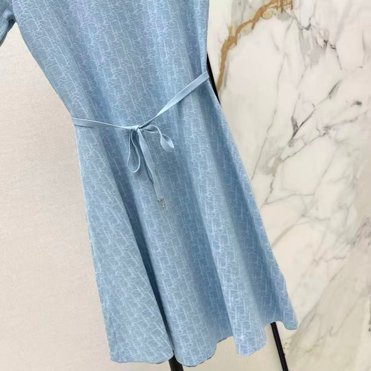 Classic Knit Waist-Cinching Dress