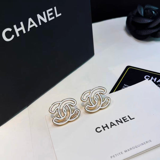 Hollow Double C Earrings
