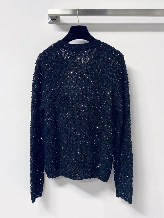 Shimmer Sequin Knit Sweater