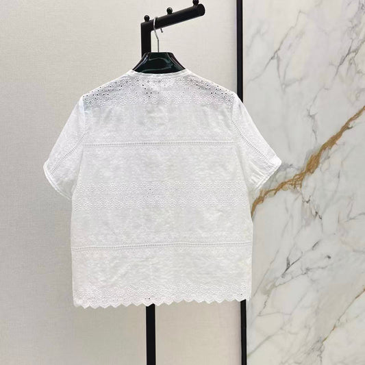 Eyelet Embroidered Shirt