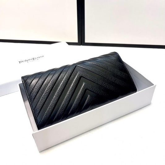 Black Textured Long Walle