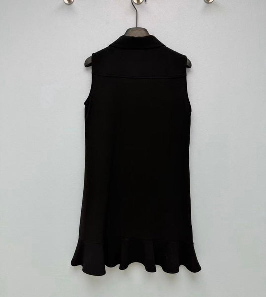 Elegant Black Sleeveless Dress