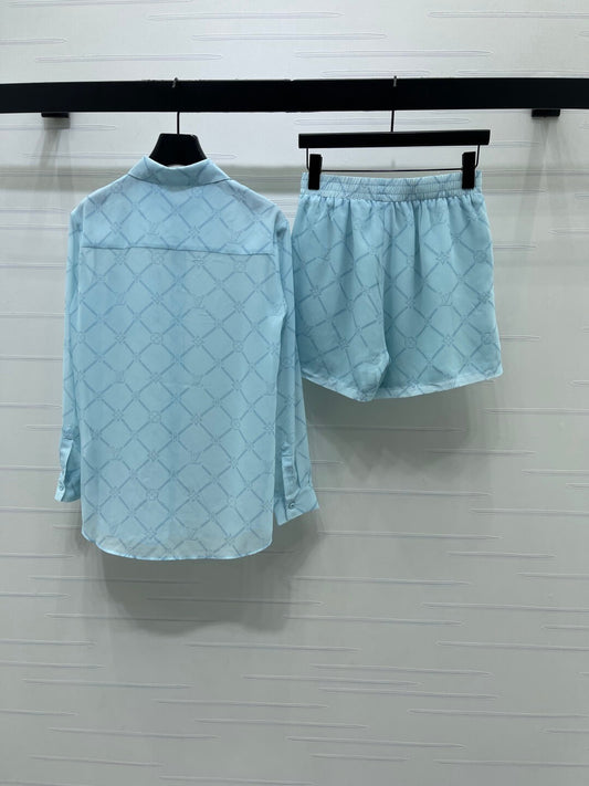 All Over Print Shirt Short Set