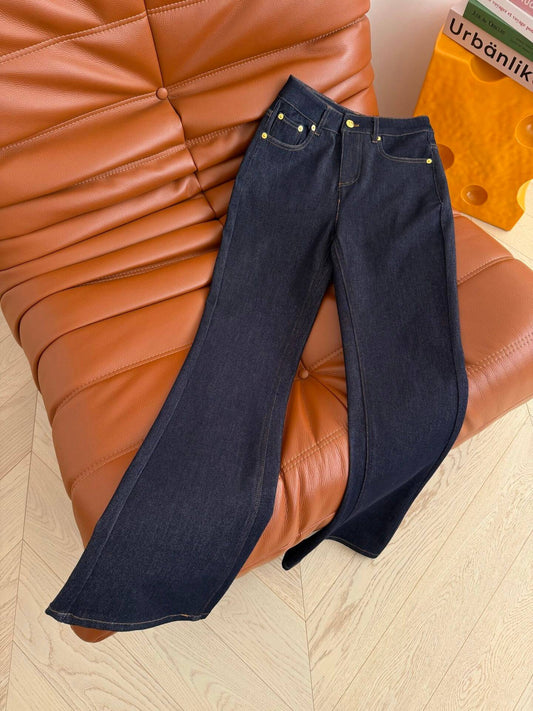 Dark Wash Bootcut Denim Pants
