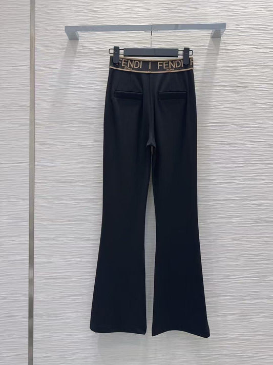 Slim-Fit Flared Casual Pants