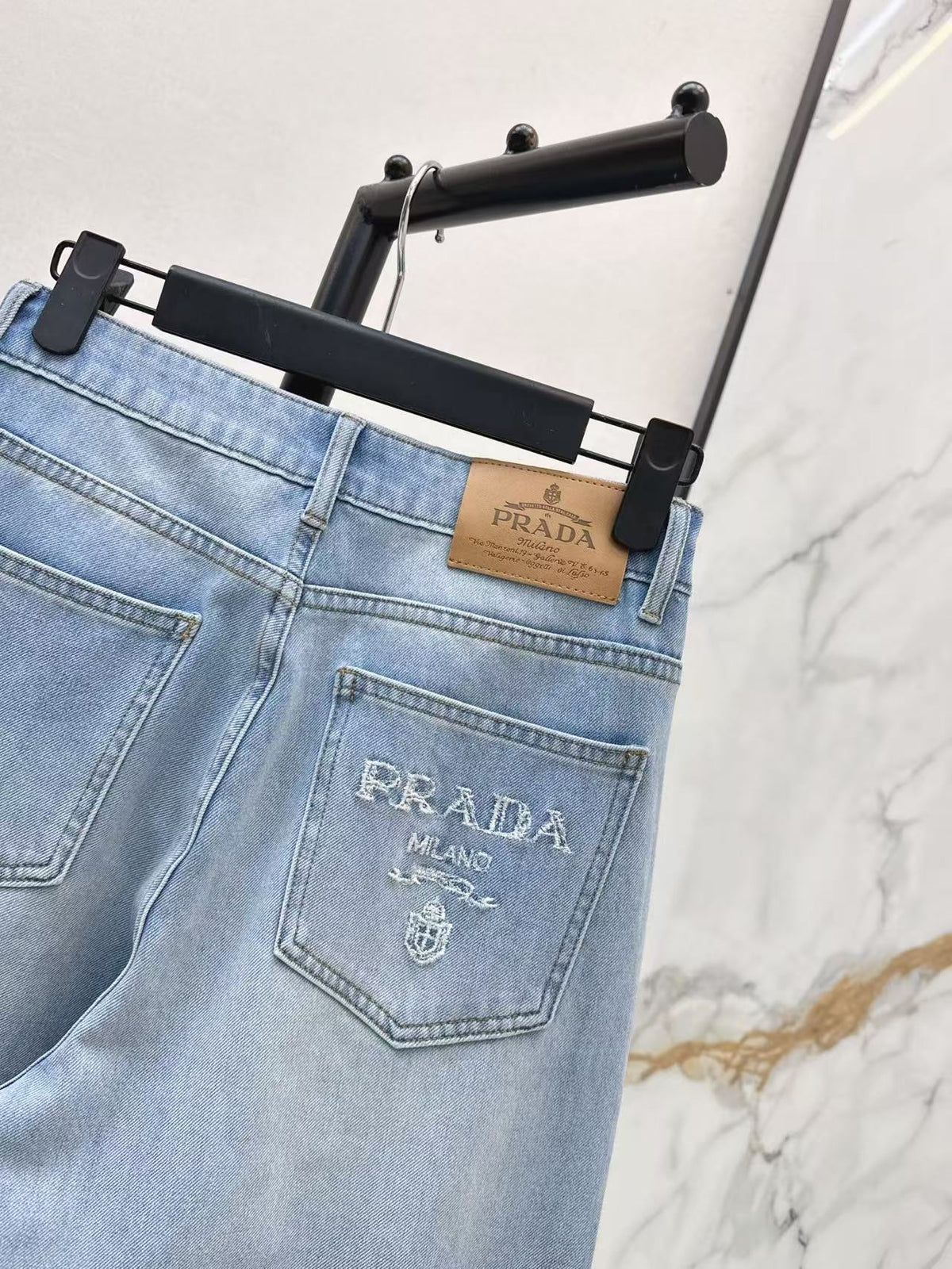 Light Wash Straight Jeans