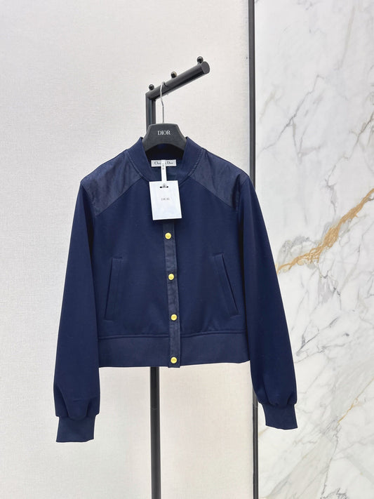 Vintage Print Shoulder Patch Bomber Jacket