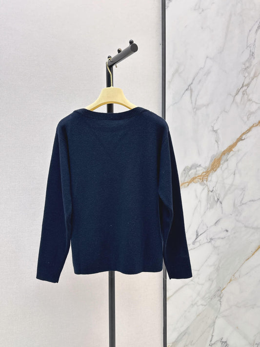Classic Embroidered Knit Sweater