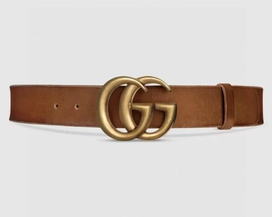 Vintage Brown Leather Belt