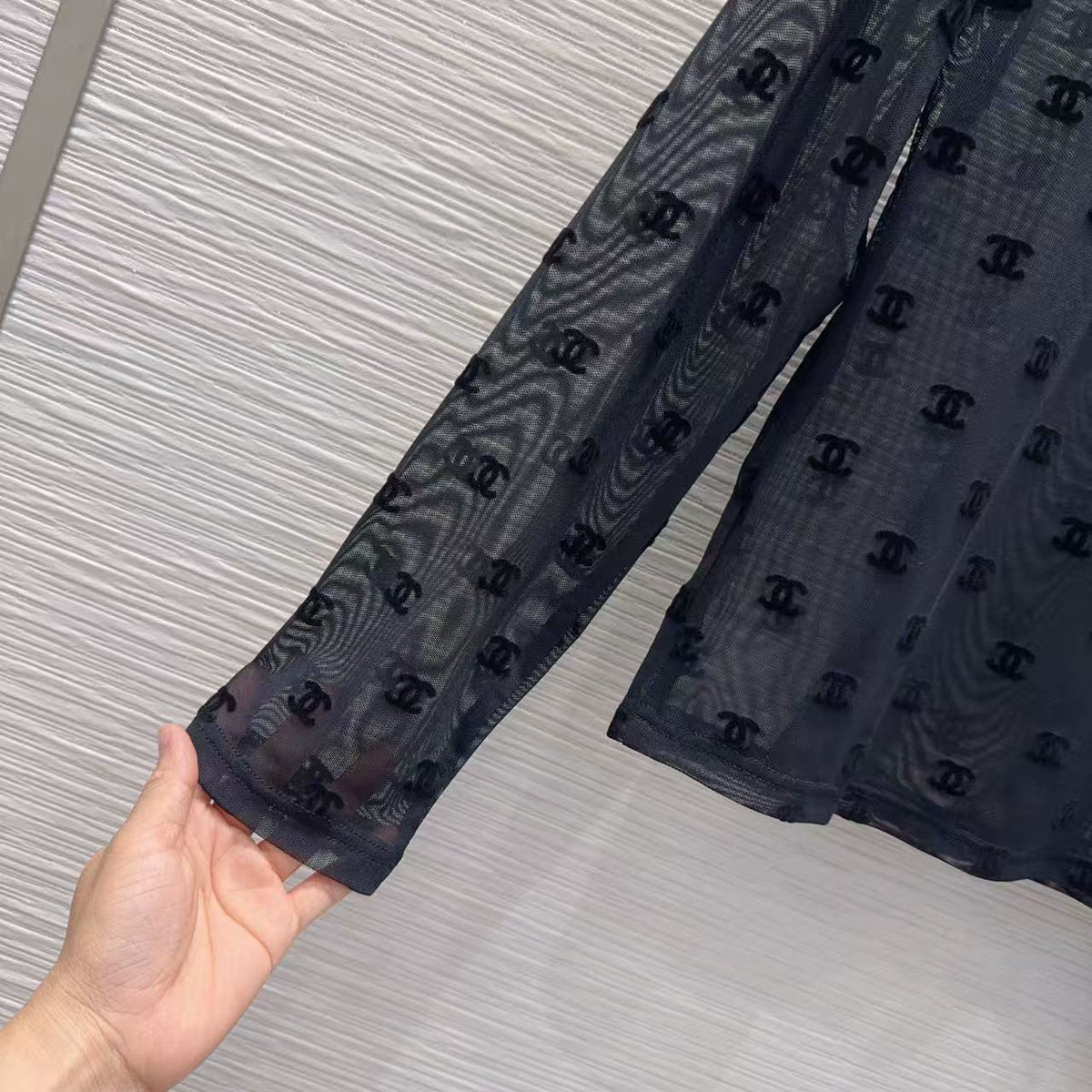 Sheer Mesh Layering Top