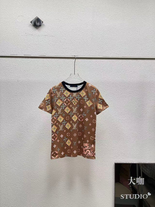 Dragon Print Monogram T-shirt