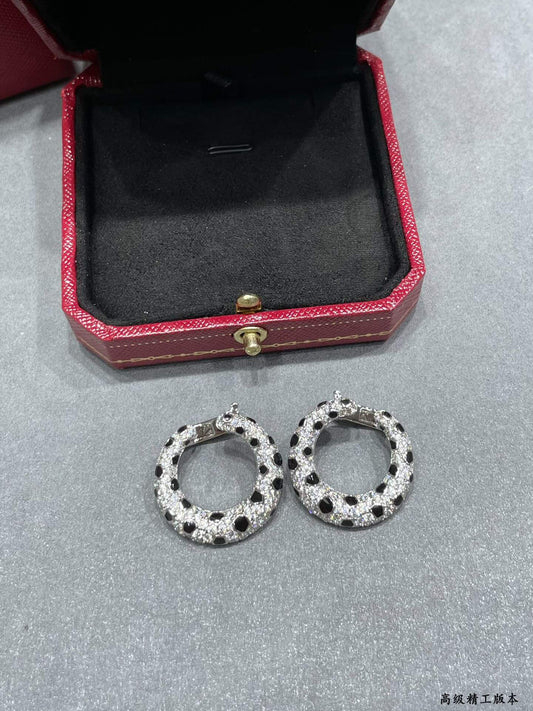 Polka Dot Hoop Earrings