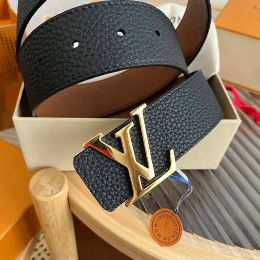 Classic Letter Buckle Reversible Belt