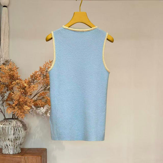 Chunky Lace Knit Vest