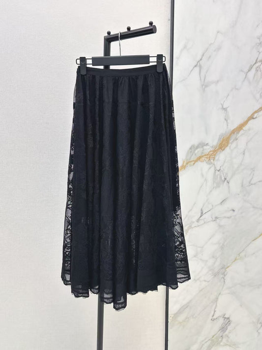 French Lace Long Skirt