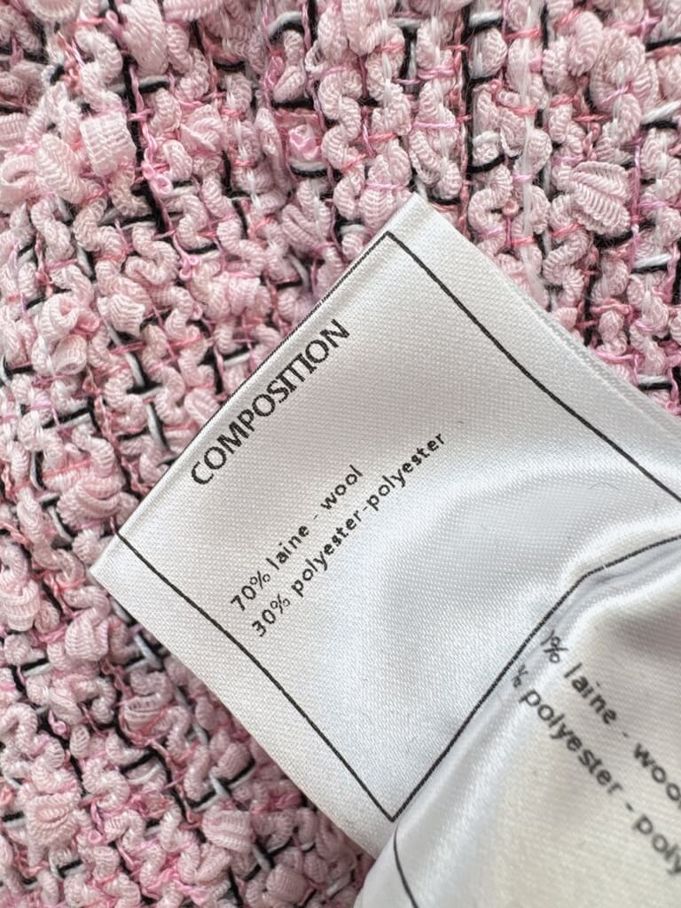 Pink Tweed Jacket Skirt Set