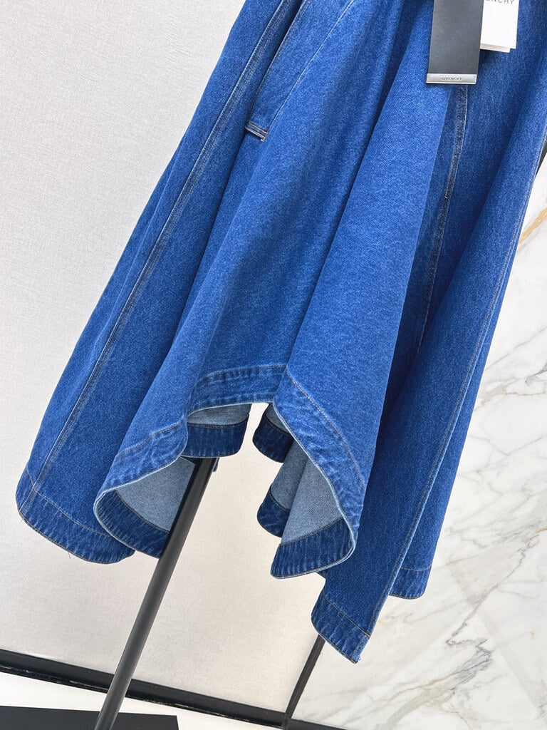 Dark Blue Irregular Denim Set