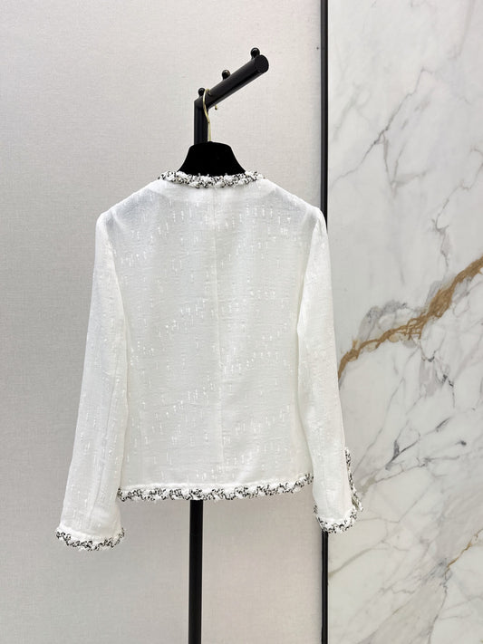 Fringe Trim Elegant Coat