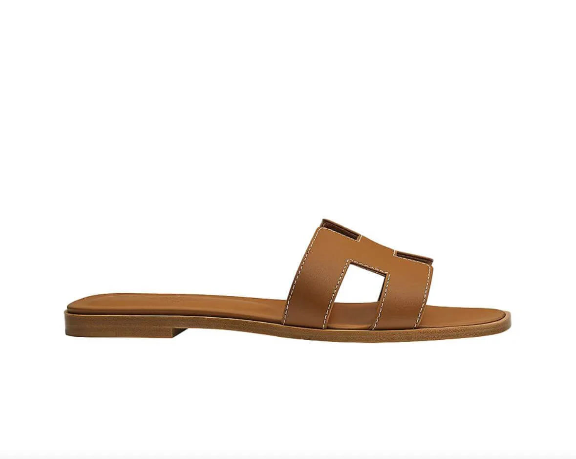 Brown Leather Slippers