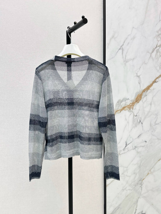 Loose Breath Gradient Knit Top