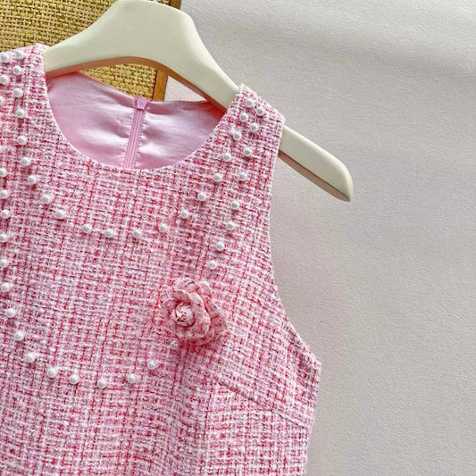Woven Fabric Sleeveless Dress