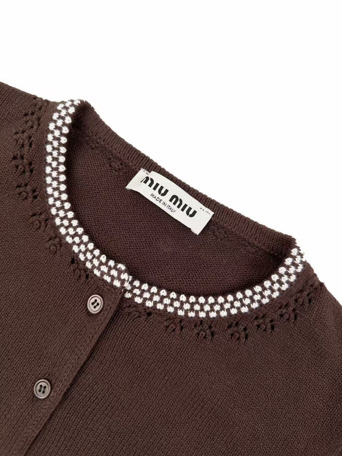Crochet Neckline Cutout Cardigan