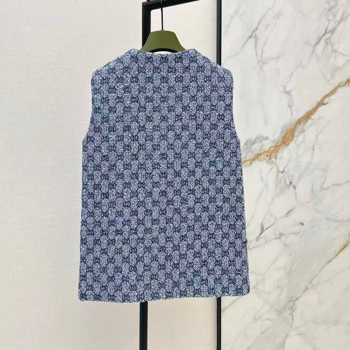 Double G Tweed Vest and Skirt Set