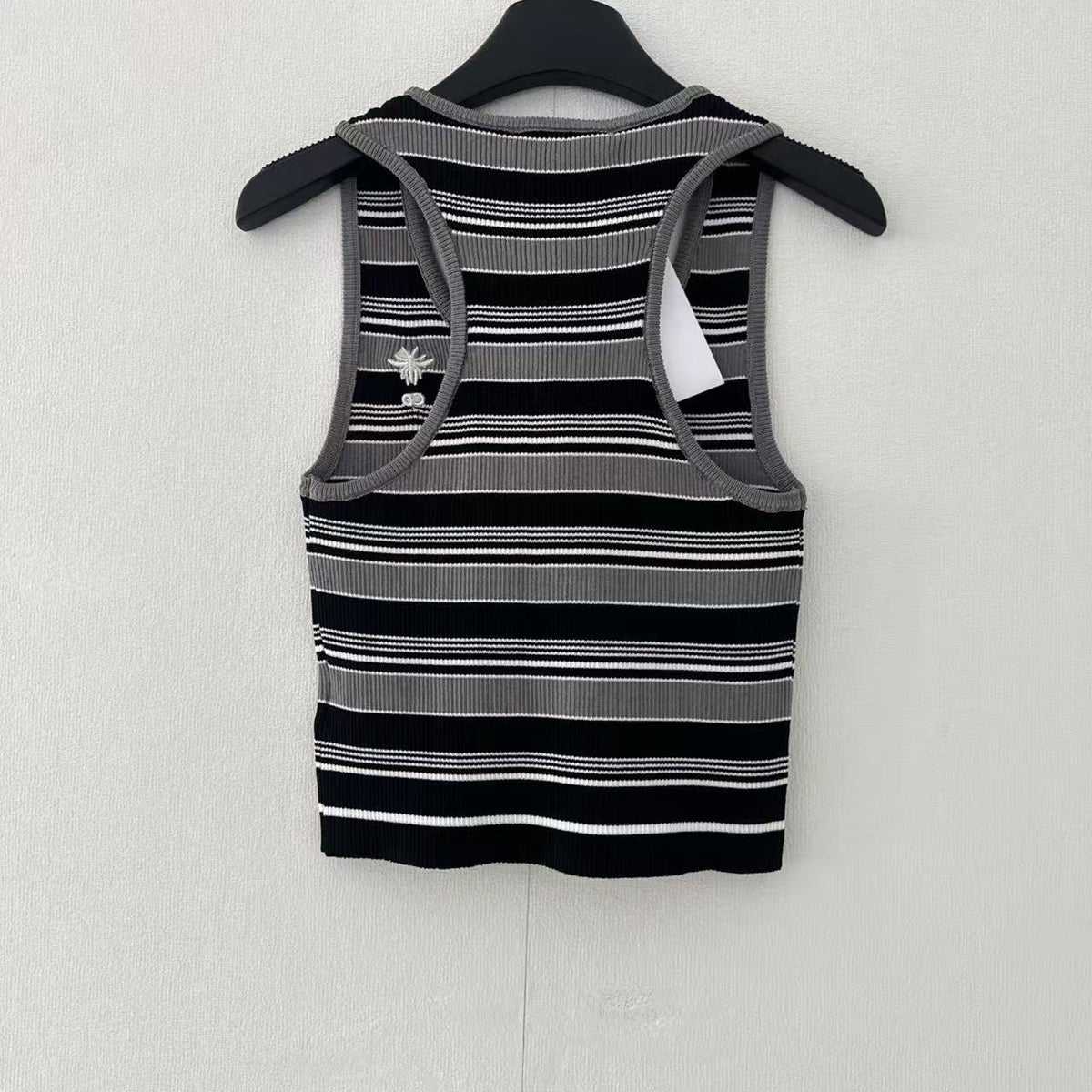 Striped Button Front Tank Top