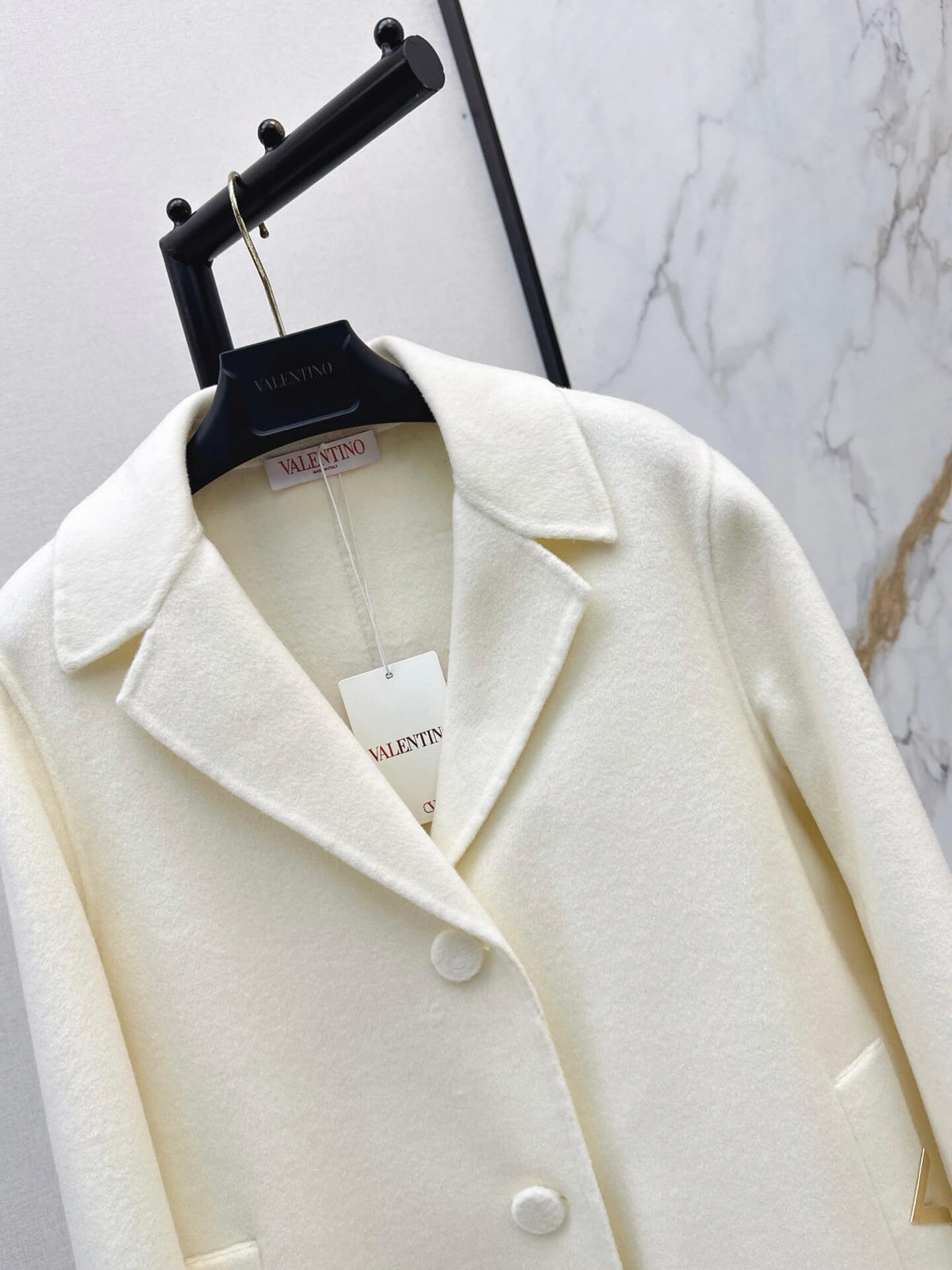 Classic Lapel Straight Wool Coat