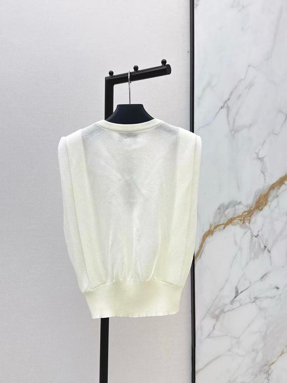 Triangle Patch Knit Vest
