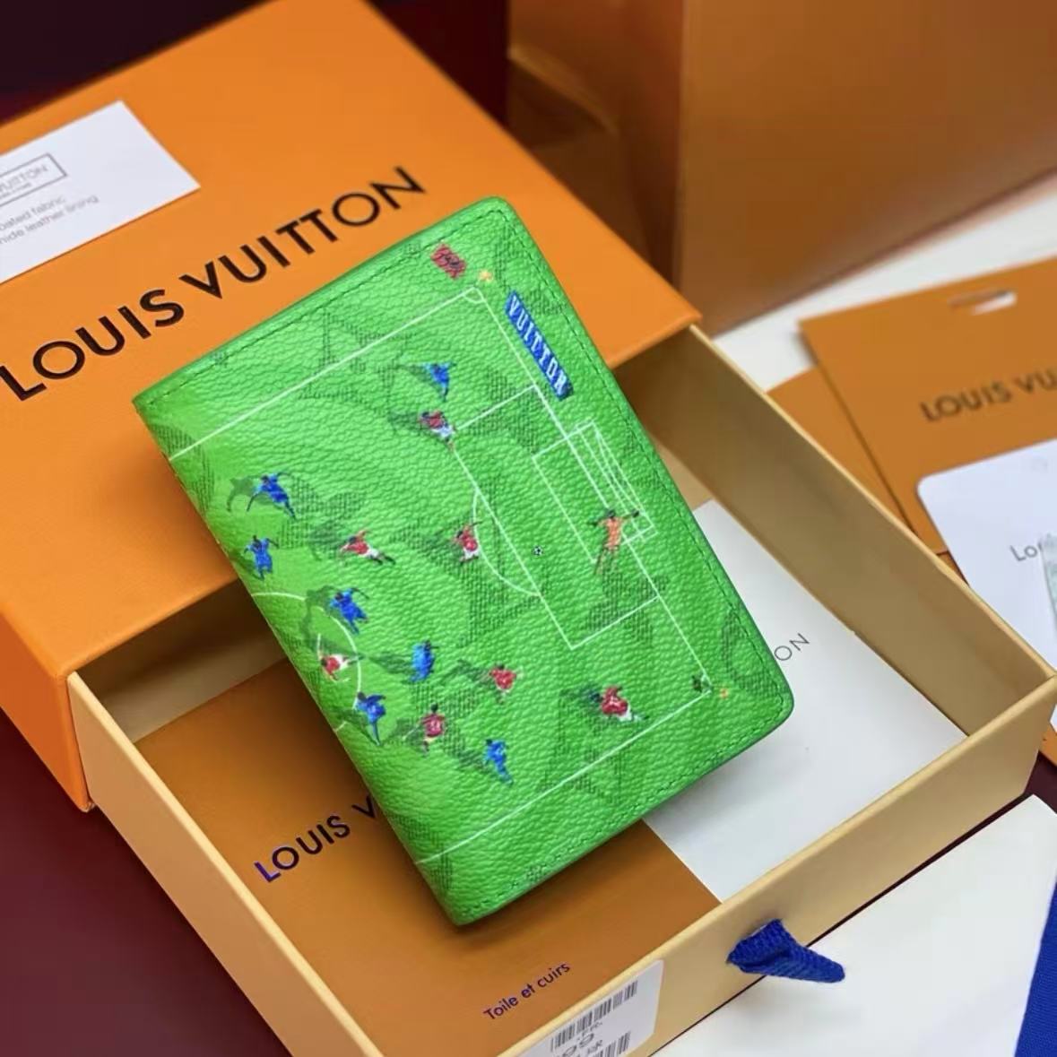 Football Pitch Pattern Wallet & Passport Holder
