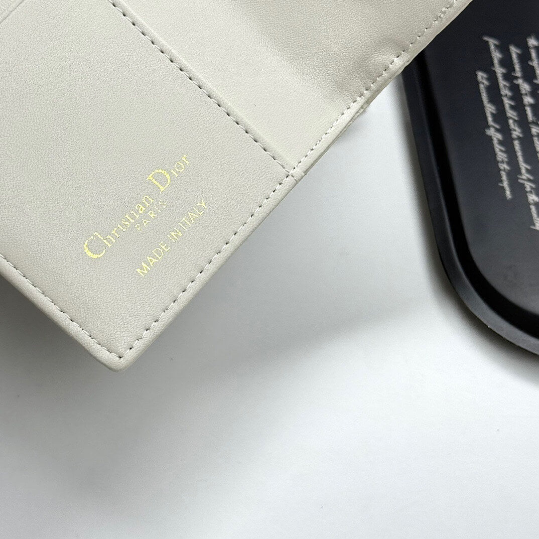 Jacquard Fabric with Leather Card Holder Wallet
