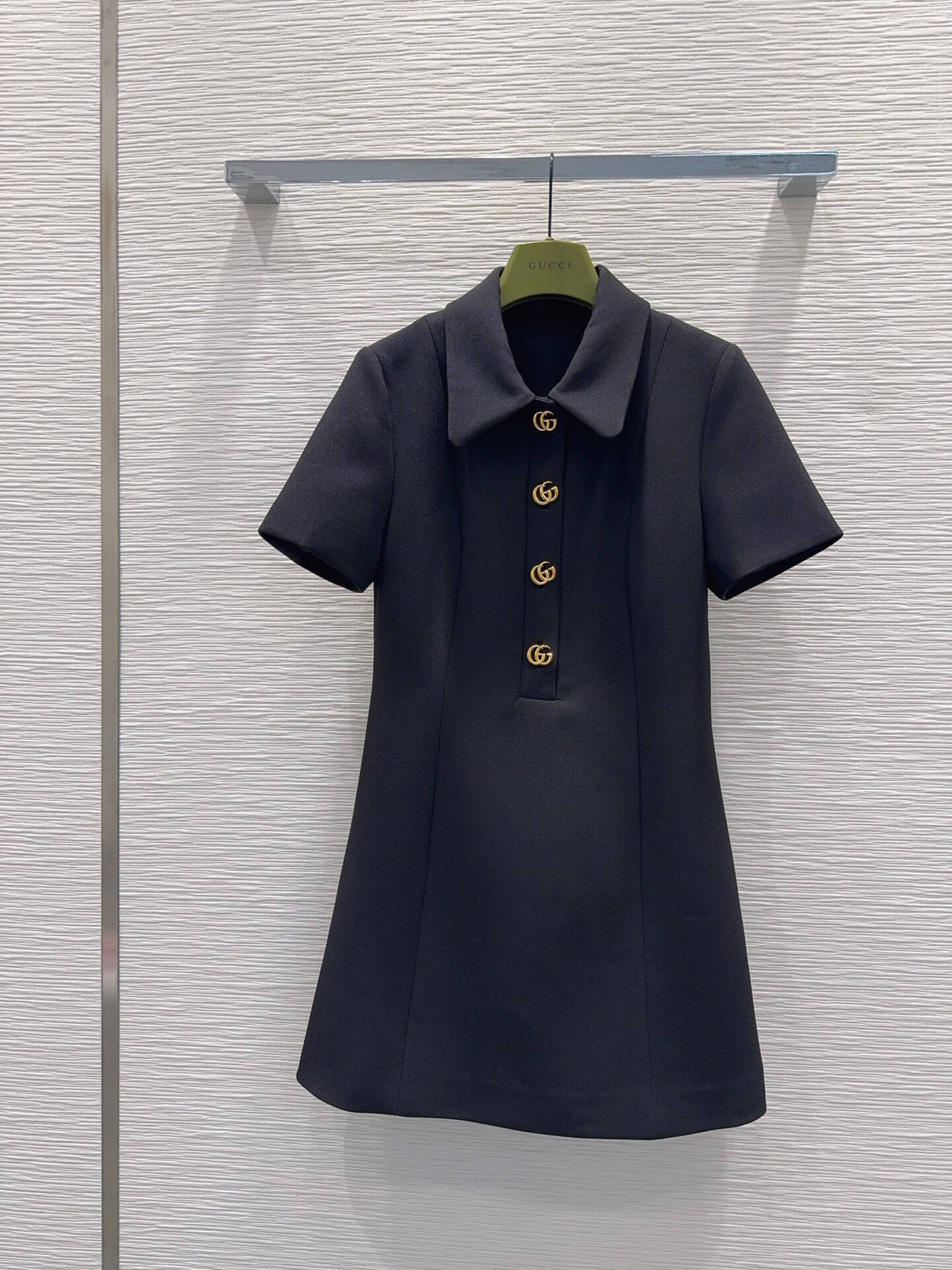 Lapel Slim Wool Dress