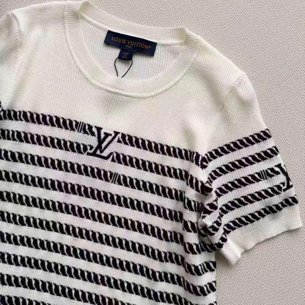 Maritime Series Stripe Knit Tee