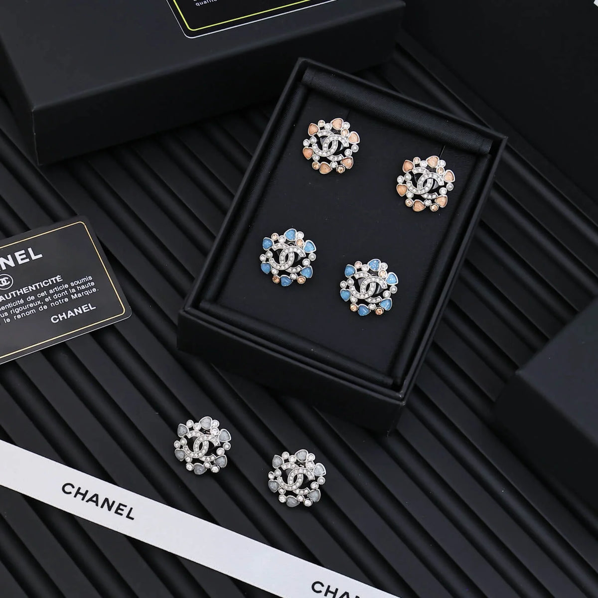 Floral Cluster Stud Earrings