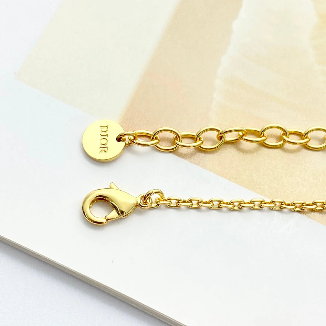 Classic White Star & Clover Charm Bracelet