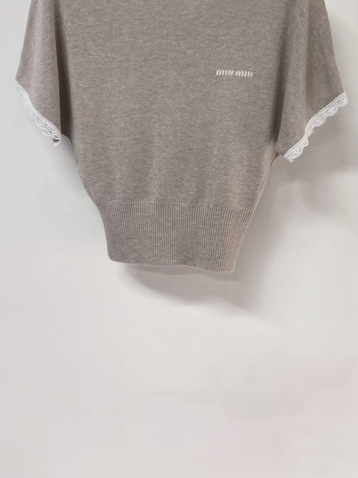 Minimalist Lace Trim Top