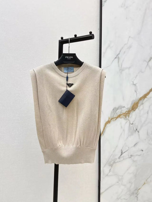 Triangle Patch Knit Vest