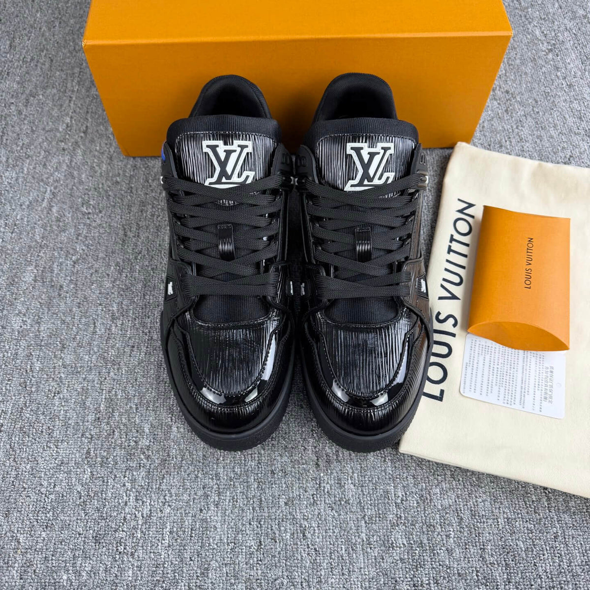 Textured Black Sneakers