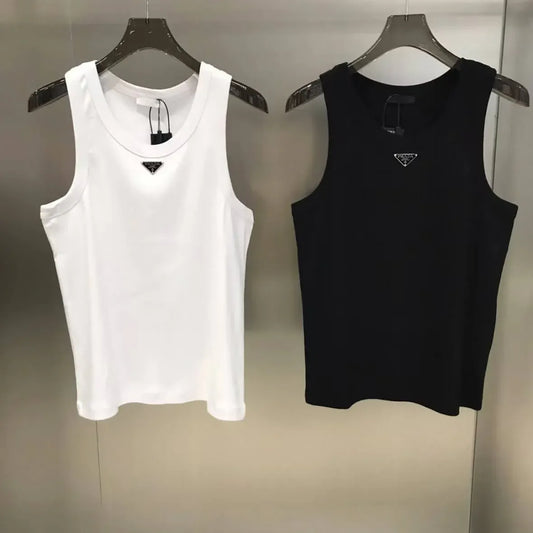 Classic Minimalist Solid Sleeveless Vest