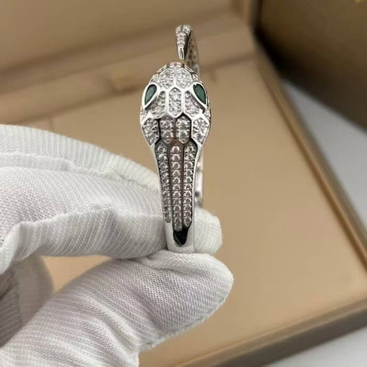 Serpent Collection Colored Diamond-Eye Bracelet