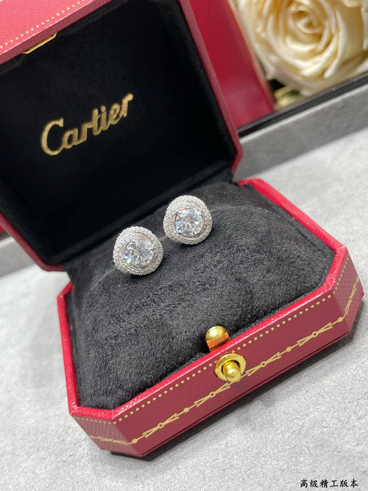 Diamond Twist Stud Earrings