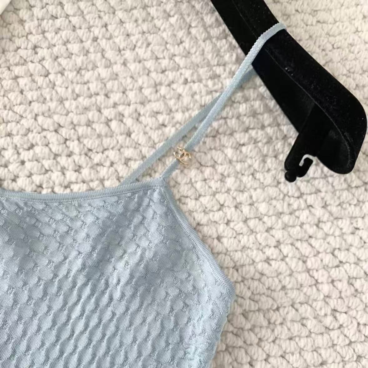 Blue Fringe Camisole