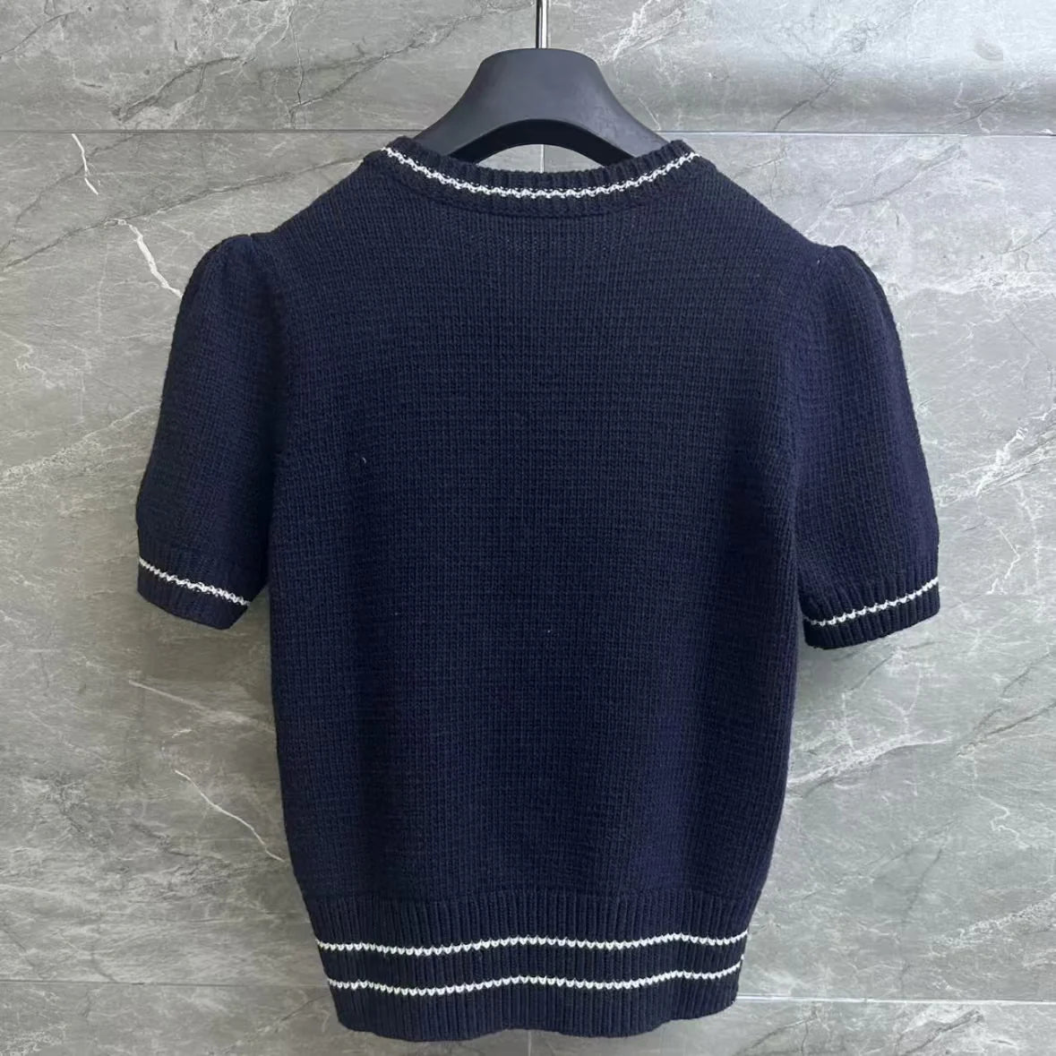 Classic Star Embroidered Knit Short Sleeve