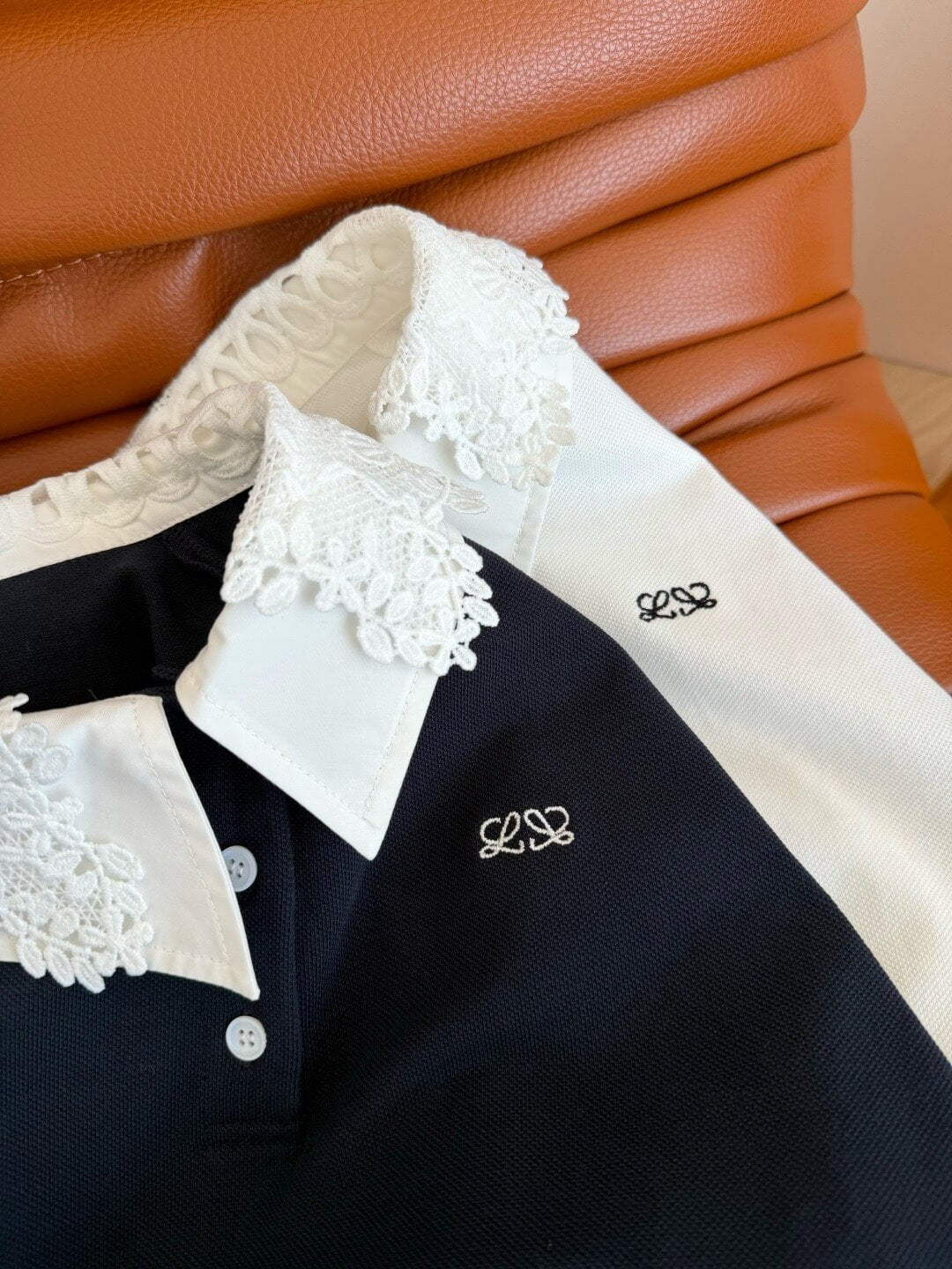 Lace Collar Sleeveless Polo Mini Dress
